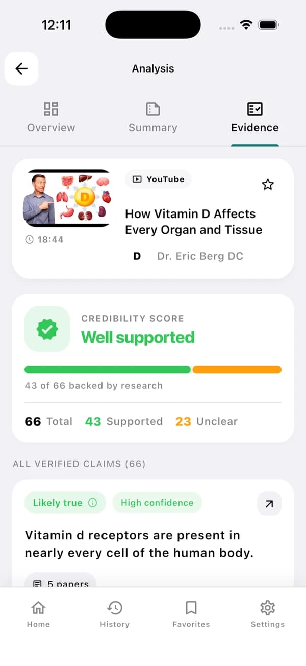 Evidence score — EvidenceLens