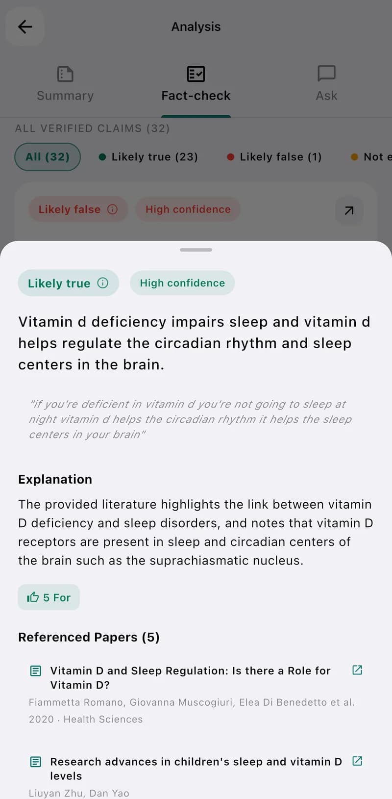 Claim details — EvidenceLens